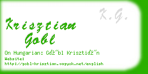 krisztian gobl business card